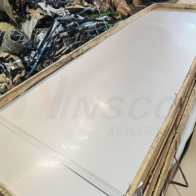1250mmx2500mmx0.4mm Hoogsterkte metalen platen STS 304 304L koudgewalst roestvrij staal 2B plaat molen rand