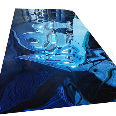 8K spiegeloppervlak roestvrij staal kleurplaat saffier blauw roestvrij staal plaat SUS 304 304L