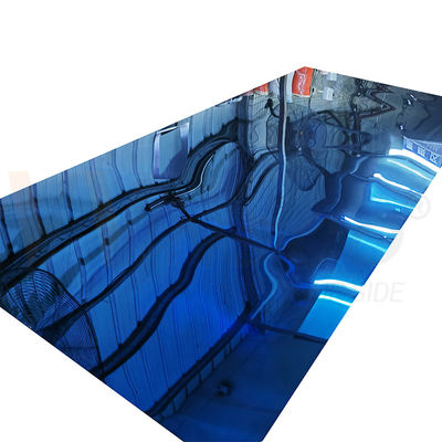 304 304L Blauw gekleurde spiegeloppervlak roestvrij staalplaat 4FTX8FT