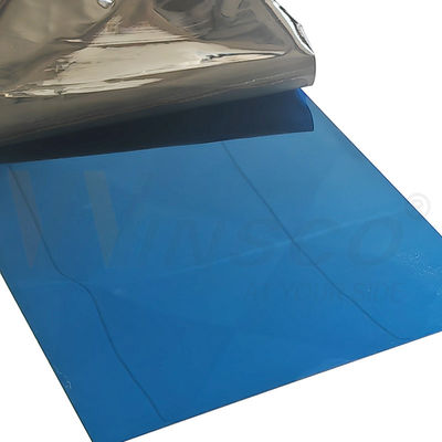 Safir Blauw Kleur Inox Plaat Spiegel Afgewerkte roestvrijstalen plaat 304 304L Klasse
