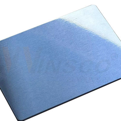 Matte haarlijn roestvrij staalplaat SUS 316 316L 5ftx10ft Saffiraal blauw geborsteld inoxplaat
