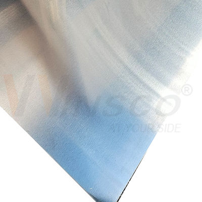 1250mmx2500mm Sterk Wxport Pakket Mill Edge Roestvrij staal nr. 4 Satin Gepoetste afwerking 316