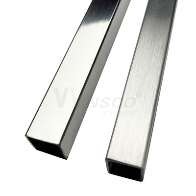 0.4mm-1.2mm Dikte 6M Lengte Ruimtebuis van roestvrij staal 10mmx10mm Afmeting AISI 201 304 316 Roestvrij metalen buis