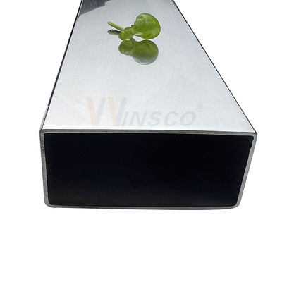 0.8mm-5.0mm Dikte Inox Plat buis 100mmx50mm Grote grootte roestvrijstalen rechthoekige buis 201 304 316 Graad