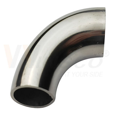 1.2mm 1.5mm Dikte 201 304 316 Klasse Spiegel Satin Oppervlakte 15.9mm OD roestvrij staal handrail Elleboog 55mm booglengte