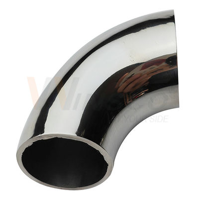 Fijnpolijst Satine Inox Baluster Fittings 201 304 316 Grade 25.4mm 1'' Dia 66mm boog roestvrij staal 90 graden Elbow