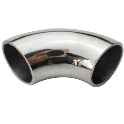 Fijnpolijst Satine Inox Baluster Fittings 201 304 316 Grade 25.4mm 1'' Dia 66mm boog roestvrij staal 90 graden Elbow