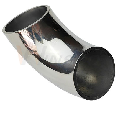 Fijnpolijst Satine Inox Baluster Fittings 201 304 316 Grade 25.4mm 1'' Dia 66mm boog roestvrij staal 90 graden Elbow