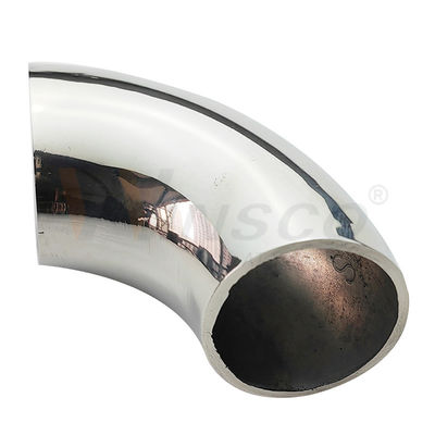 Fijnpolijst Satine Inox Baluster Fittings 201 304 316 Grade 25.4mm 1'' Dia 66mm boog roestvrij staal 90 graden Elbow