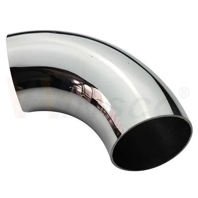 Gemakkelijk te installeren SS 201 304 316 Spiegel Satine Inox Trap Accessoires 63.5mm 2 1/2 Inch OD Roestvrij staal handrail Elbow