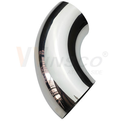 AISI 201 304 316 Spiegel Satin 76,2 mm 3 inch OD roestvrij staal handrail Elleboog 1,2 mm-2,0 mm Dik