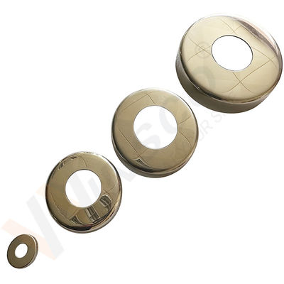 C304 C316 Roestvrij staal inoxbalustrade basis dekking Voor 12,7 mm 19 mm 1 '' 31,8 mm 38,1 mm 2'' ronde buis