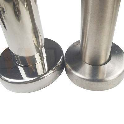C304 C316 Roestvrij staal inoxbalustrade basis dekking Voor 12,7 mm 19 mm 1 '' 31,8 mm 38,1 mm 2'' ronde buis