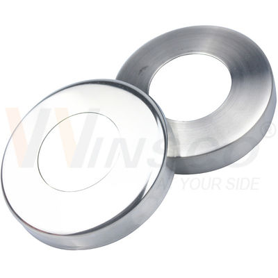 C304 C316 Roestvrij staal inoxbalustrade basis dekking Voor 12,7 mm 19 mm 1 '' 31,8 mm 38,1 mm 2'' ronde buis