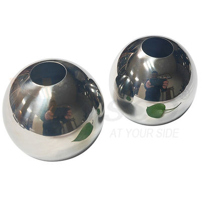 AISI 201 304 SS Handrail Decoratie Fittings 51mm 60mm Diameter Roestvrijstalen Holle Bal Voor 19mm Ronde Pipe