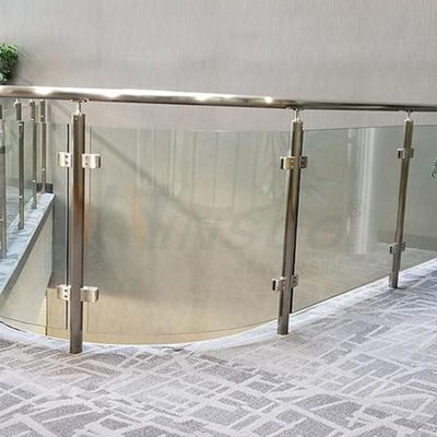 SS 304 316 Satine Spiegel Plat Ronde onderkant Handrail Fittings 45mmx45mmx25mm Vierkant roestvrijstalen glazen klem