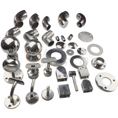 Stainless Steel Balustrade Fittings SUS 201 304 316 Ruitencomponenten van roestvrij staal