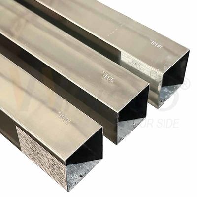 Corrosiebestendigheid Winsco Metal Inox Gespannen Pipe 304L Graad Rood Vierkant Rechthoekig Stainless Steel