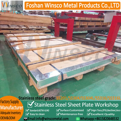 SUS 304 / 304L Koudgewalste Roestvrijstalen Plaat | Mill Finish Inox Plaat 1500×3000mm