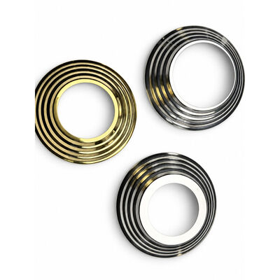 SS 201 304 Roestvrij staaronderdelen Zilvergoud Roestvrij staal handrail basis dekking Voor 19mm 1'' 2' 63.5mm Ronde Newel Post