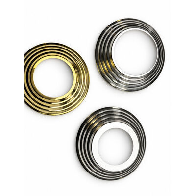 SS 201 304 Roestvrij staaronderdelen Zilvergoud Roestvrij staal handrail basis dekking Voor 19mm 1'' 2' 63.5mm Ronde Newel Post