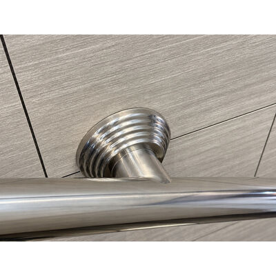 SS 201 304 Roestvrij staaronderdelen Zilvergoud Roestvrij staal handrail basis dekking Voor 19mm 1'' 2' 63.5mm Ronde Newel Post