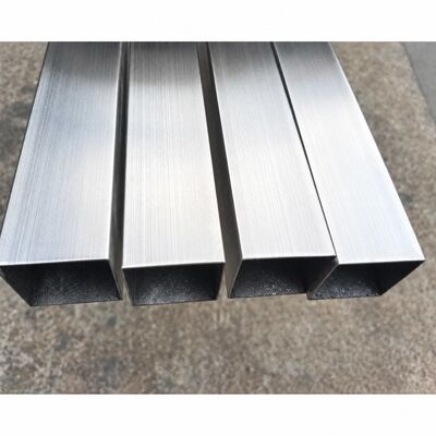 50x50mm Satine geborsteld ruit van roestvrij staal Tube 201 304 316, 1,2 ∼3,5 mm wanddikte