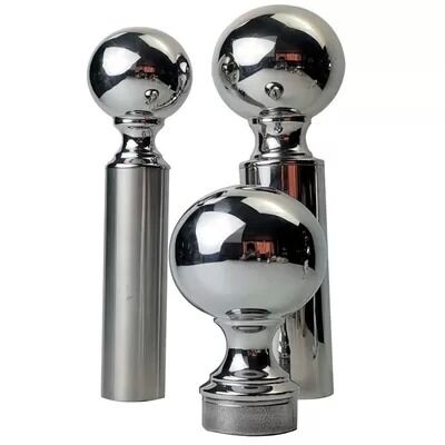 Graad 304 316 Vlekvrye trappenbevestigingen 80 mm Dia roestvrij staal decoratieve leuning bal voor 50,8 mm 2 inch ronde buis