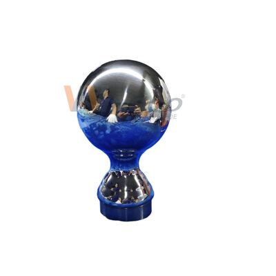 Graad 304 316 Vlekvrye trappenbevestigingen 80 mm Dia roestvrij staal decoratieve leuning bal voor 50,8 mm 2 inch ronde buis