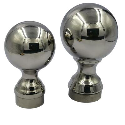 Graad 304 316 Vlekvrye trappenbevestigingen 80 mm Dia roestvrij staal decoratieve leuning bal voor 50,8 mm 2 inch ronde buis