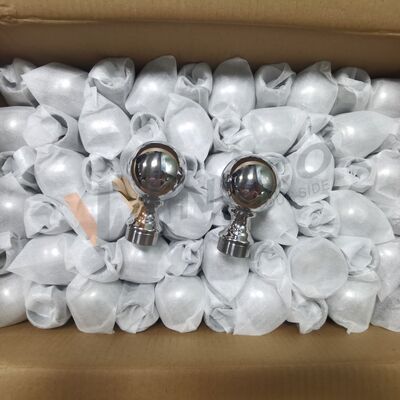 Graad 304 316 Vlekvrye trappenbevestigingen 80 mm Dia roestvrij staal decoratieve leuning bal voor 50,8 mm 2 inch ronde buis