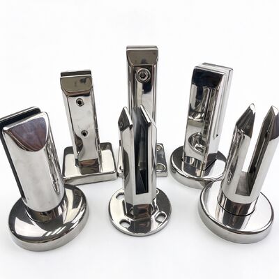 304/316 Glasspigot van roestvrij staal met spiegel/satine/goud/zwart afwerking voor zwembadheining en glazen leuning - Aanpasbare maten