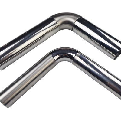 Op maat gemaakte oppervlakteafwerking 201/304/316 roestvrij staal ellebogen handrail buisverbinding in metrische en inch maten
