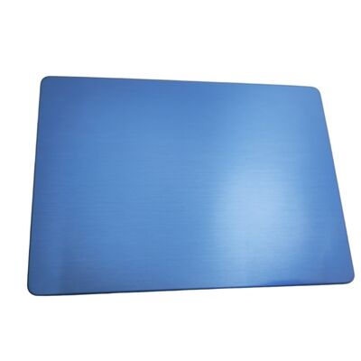 SS201 Koudgewalste Blauwe PVD Hairline No.4 Roestvrijstalen Plaat 1220×2440mm 4x8ft Decoratieve Inox Plaat