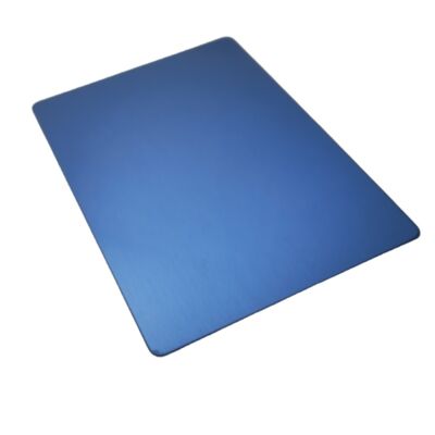 SS201 Koudgewalste Blauwe PVD Hairline No.4 Roestvrijstalen Plaat 1220×2440mm 4x8ft Decoratieve Inox Plaat