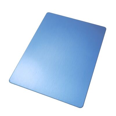SS201 Koudgewalste Blauwe PVD Hairline No.4 Roestvrijstalen Plaat 1220×2440mm 4x8ft Decoratieve Inox Plaat