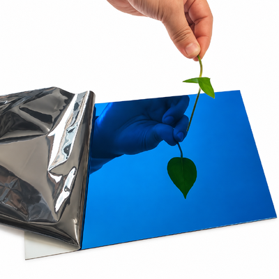 Aanpassen Dikte roestvrij staal Decoratieve plaat AISI 304 SS Plaat metalen spiegel Afwerking Blauw bekleed