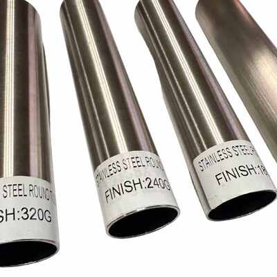 WINSCO Metal Stainless Steel Round Tube with Matte Finish 320G 240G for Decorative Stainless Steel Tubing