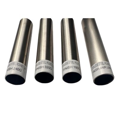 WINSCO Metaal Roestvrij Staal Ronde Buis met Mat Afwerking 320G 240G voor Decoratieve Roestvrij Staal Buis