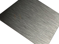 De zwarte No.4-plaat van het Roestvrij staalblad