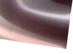 Nam de gouden hairline plaat van het roestvrij staalblad toe