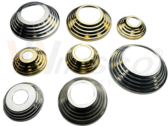 Onderkant van de handgreep van roestvrij staal