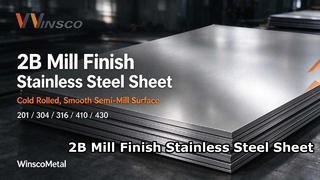 Winsco metalen roestvrijstalen platen 2B gefreesde afwerking | 201 304 316 410 430